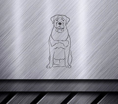 Rottweiler Dog Sitting SVG SVG