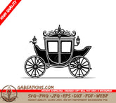 Horse Drawn Carriage SVG - Royal Elegance, Majestic Symbol SVG