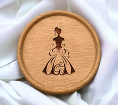 Runway Dress SVG - Elegant Woman Designer Vector SVG