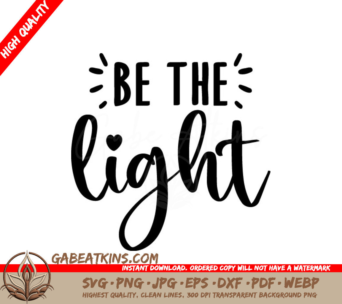 Be The Light SVG SVG