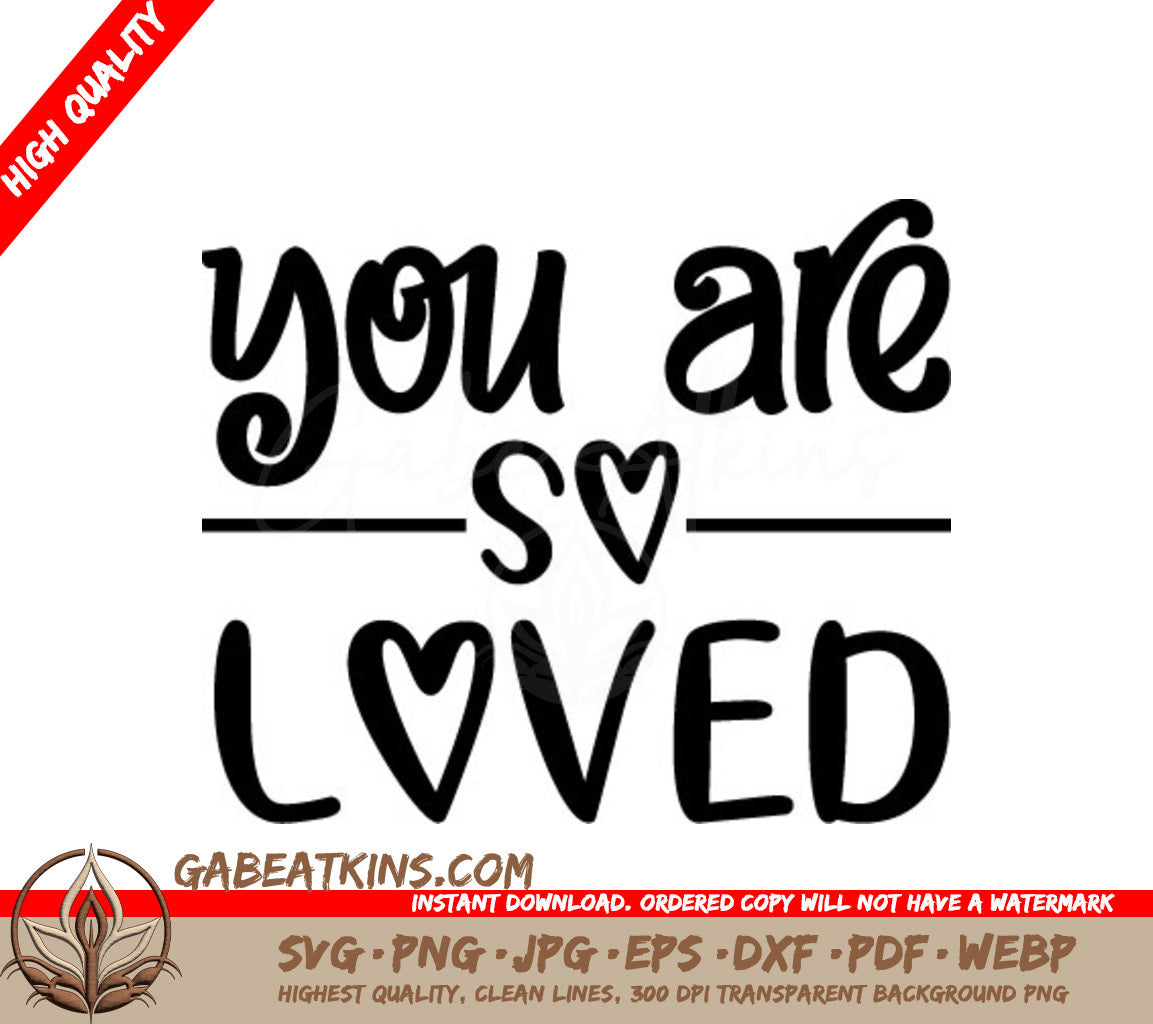 Loved Heart SVG Design SVG