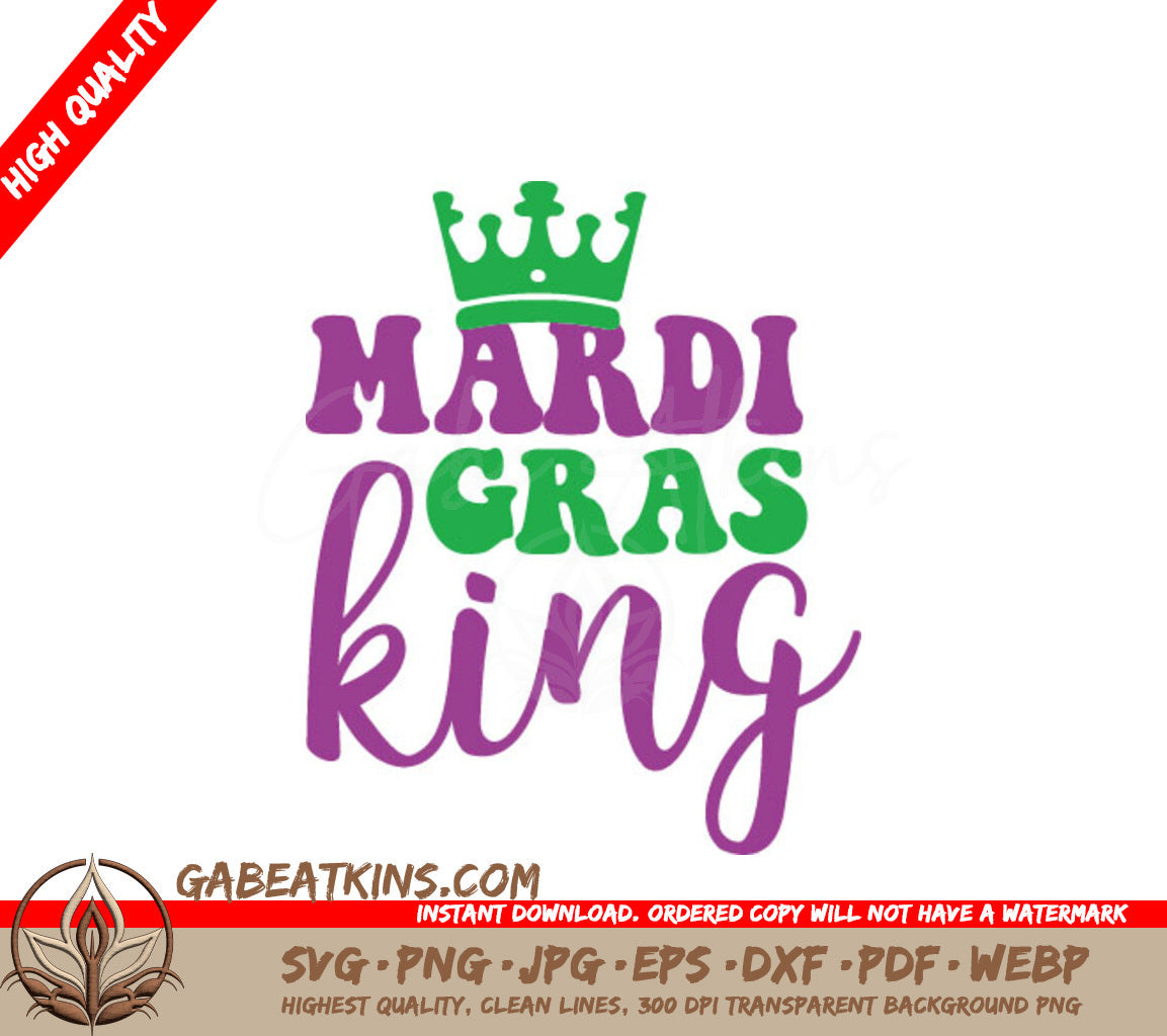 Mardi Gras King SVG SVG