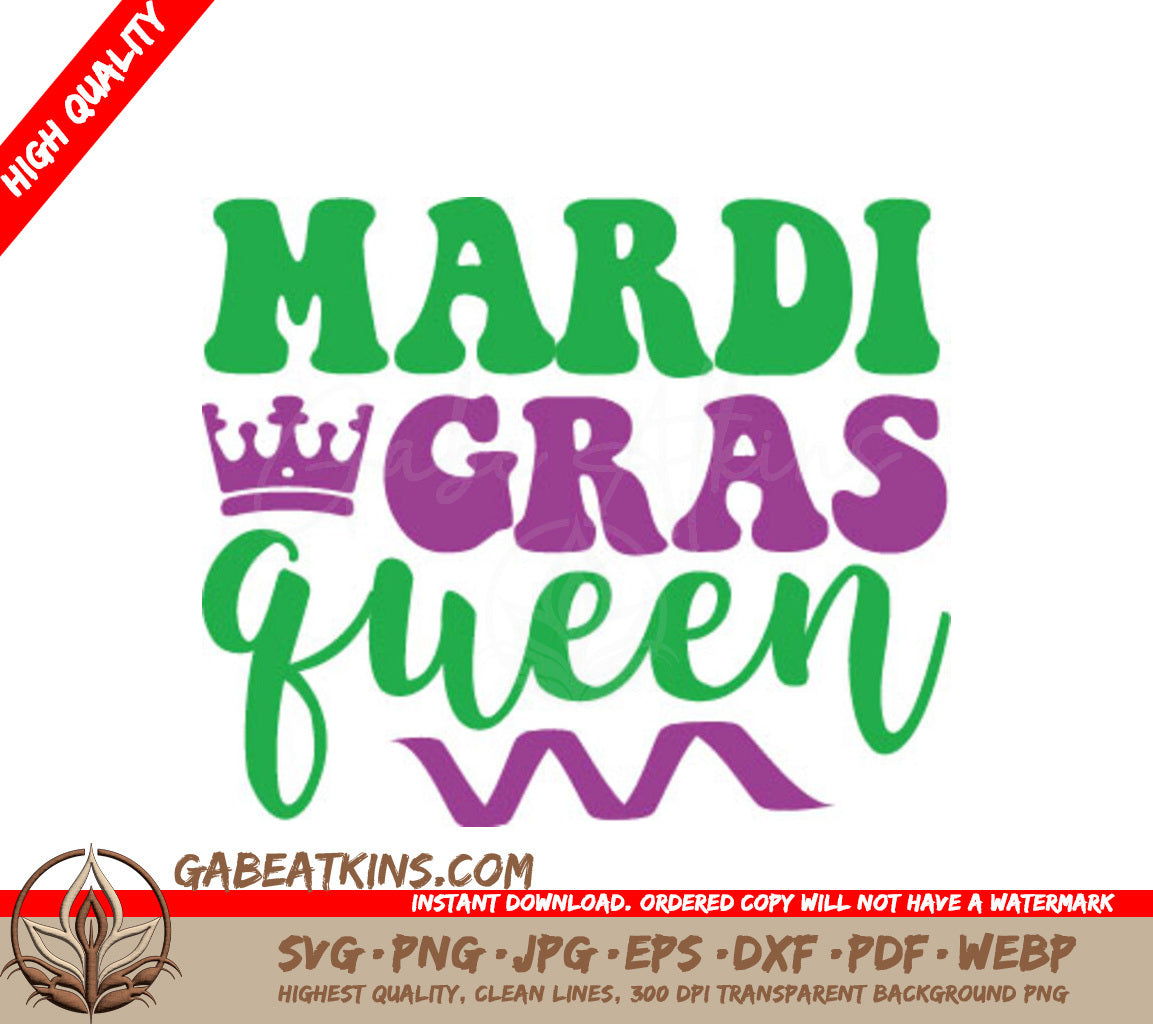 Mardi Gras Queen SVG SVG