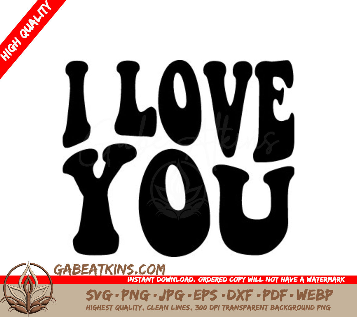 I Love You SVG SVG