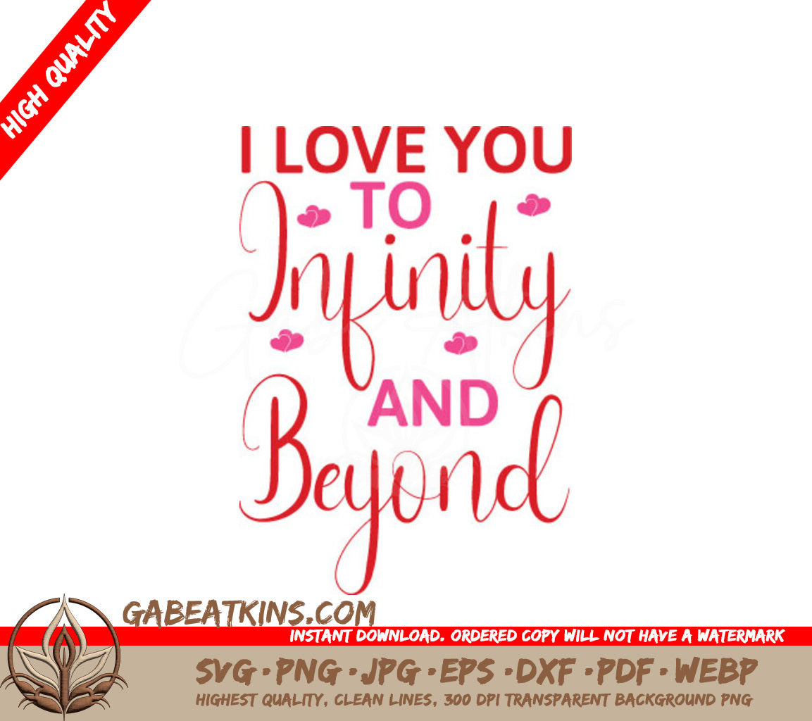 I Love You Infinity SVG SVG
