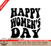 Happy Womens Day Silhouette SVG SVG