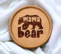 Mama Bear Silhouette SVG SVG