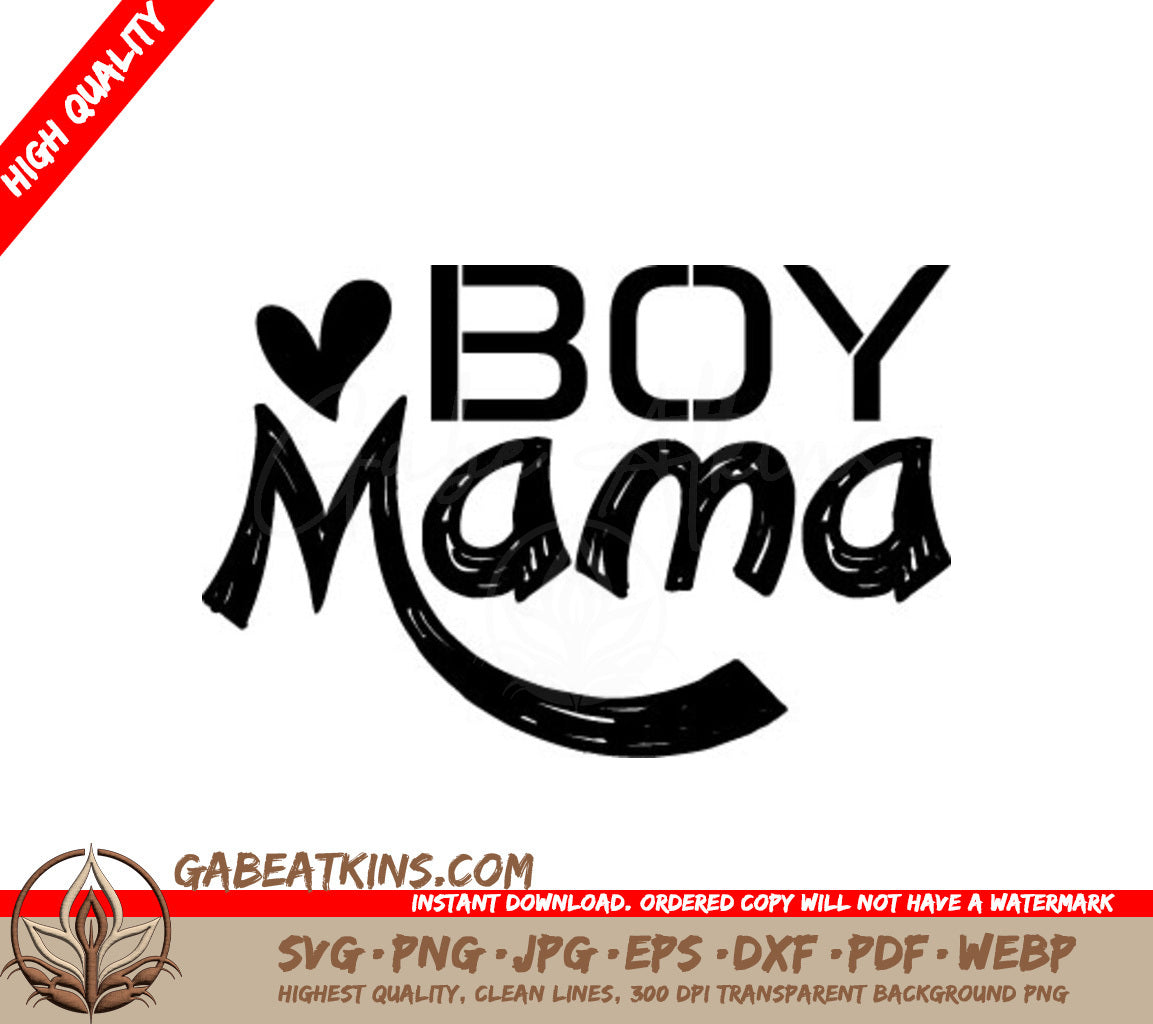 Boy Mama SVG SVG