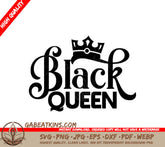 Black Queen Crown SVG SVG