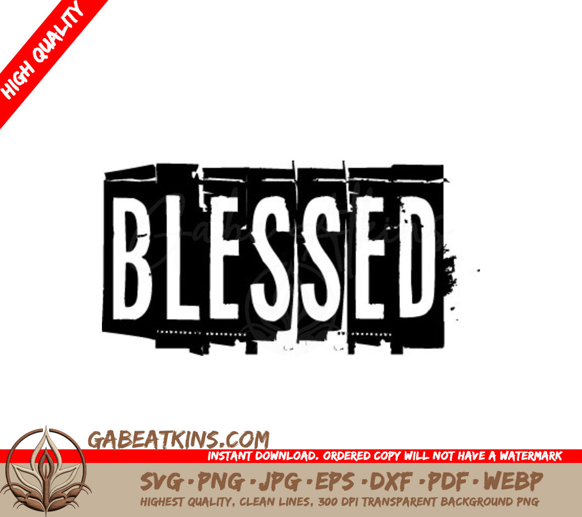 Blessed SVG Design SVG
