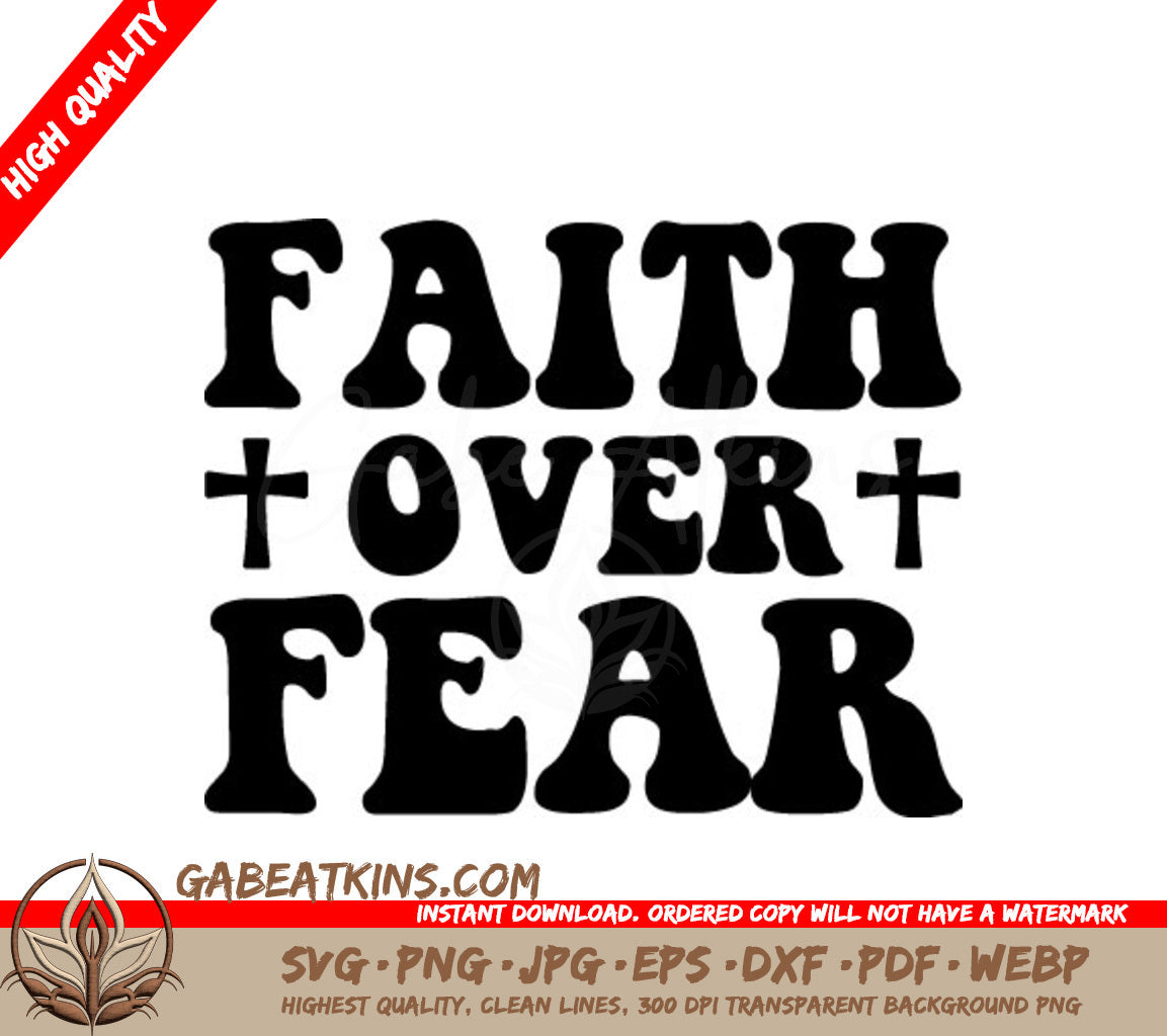 Faith Over Fear SVG SVG