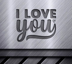 I Love You Silhouette SVG SVG