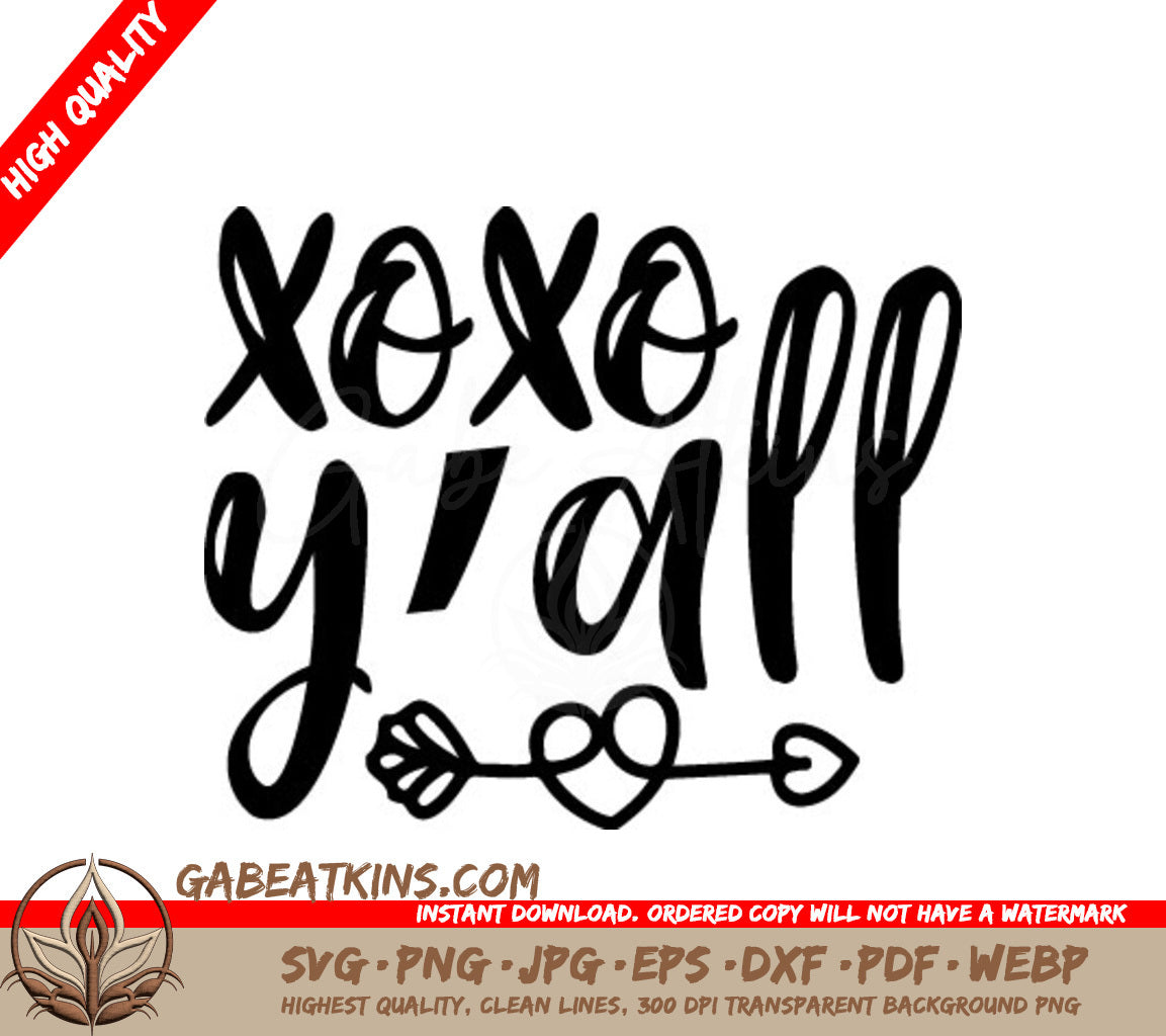 Xoxo Yall SVG SVG