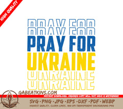 Pray For Ukraine SVG SVG