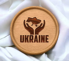 Ukraine Hands Map SVG SVG