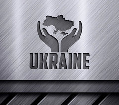 Ukraine Hands Map SVG SVG