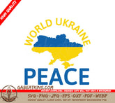 Ukraine Peace Map SVG Design SVG