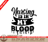 Nurse SVG Blood Design SVG