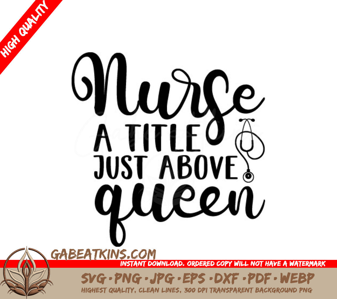 Nurse Queen SVG SVG