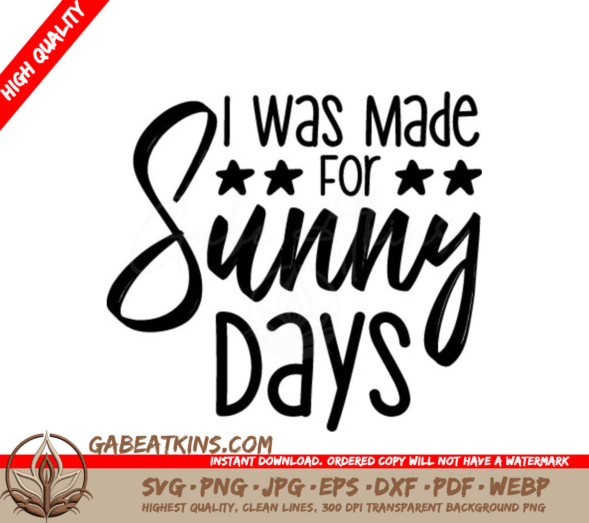 Sunny Days SVG Design SVG