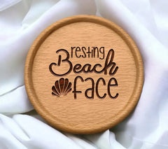 Beach Face Seashell SVG SVG