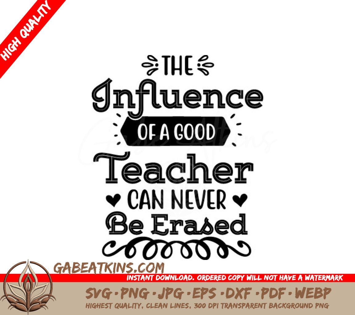 Teacher Influence SVG SVG