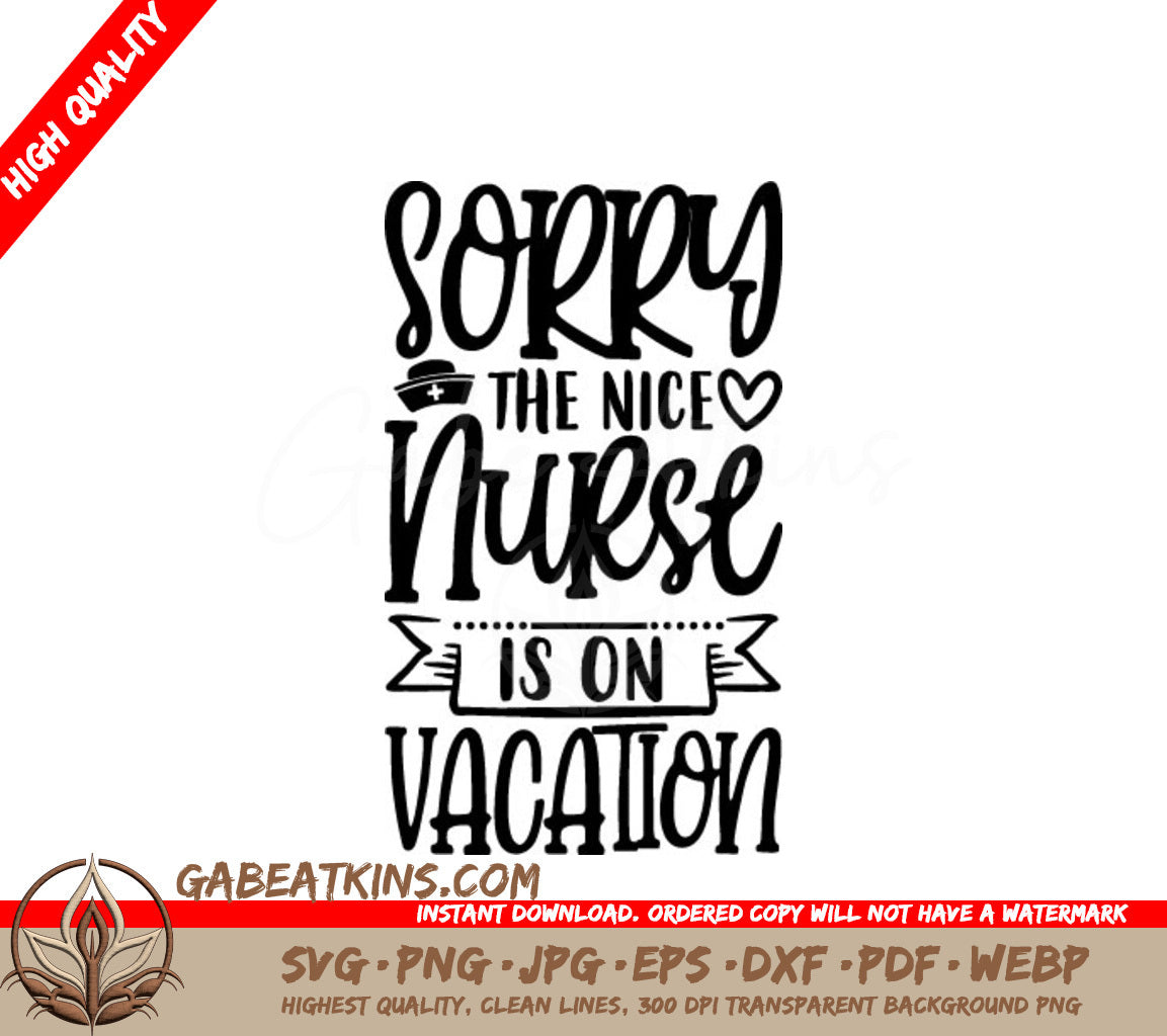 Nurse Vacation SVG SVG