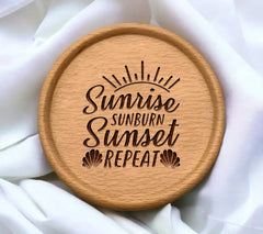 Sunrise Sunburn Sunset Repeat SVG SVG