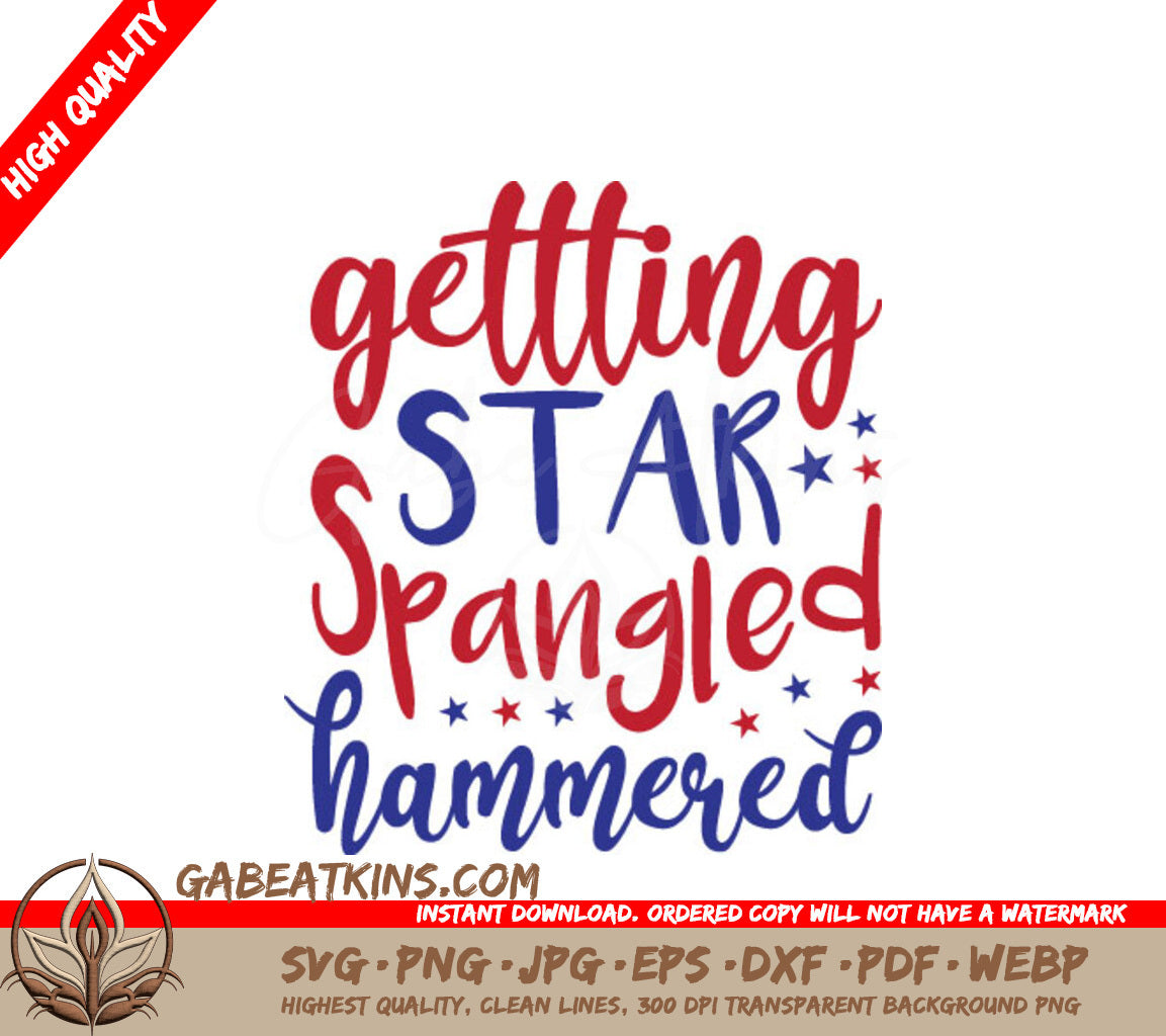 4th of July Hammered SVG SVG
