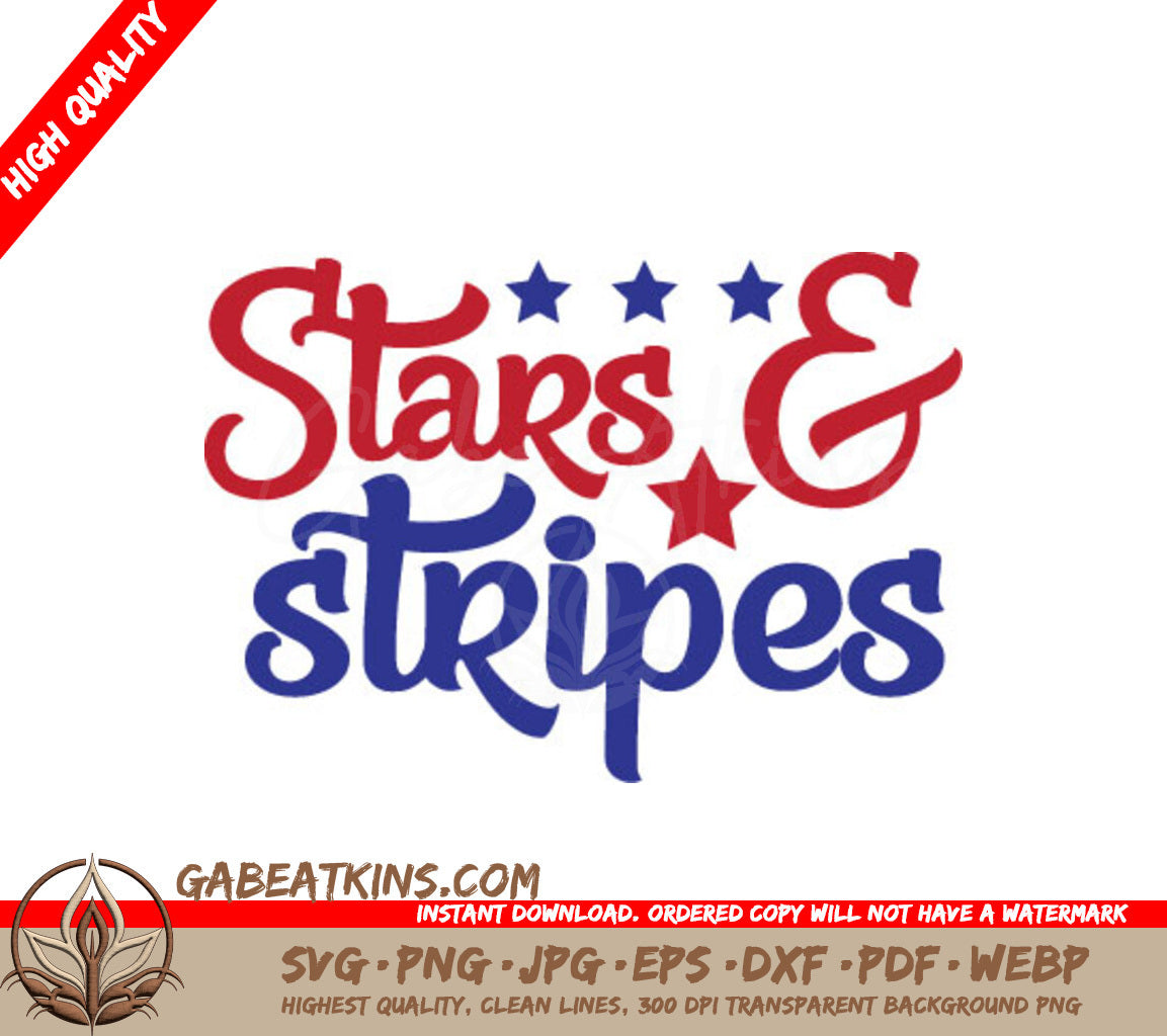 4th of July Stars & Stripes SVG SVG