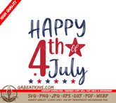 Happy 4th of July Star SVG SVG