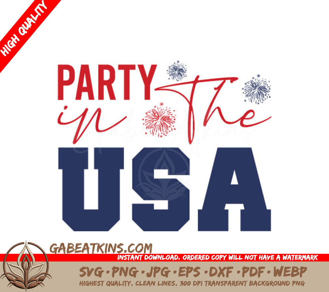 USA Party SVG SVG