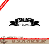Christmas Ribbon SVG SVG