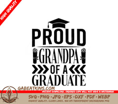 Proud Grandpa Graduate SVG SVG