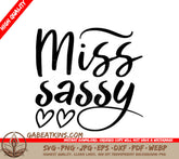 Miss Sassy SVG SVG