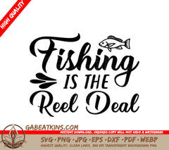 Fishing Reel Deal SVG SVG