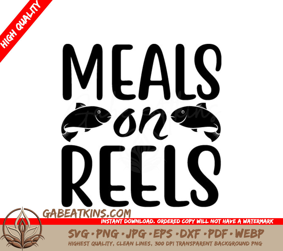 Fishing Reels Meals SVG SVG