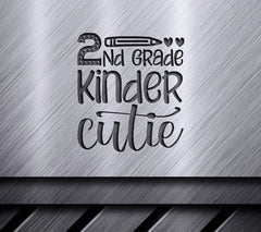 2nd Grade Kinder Cutie SVG SVG