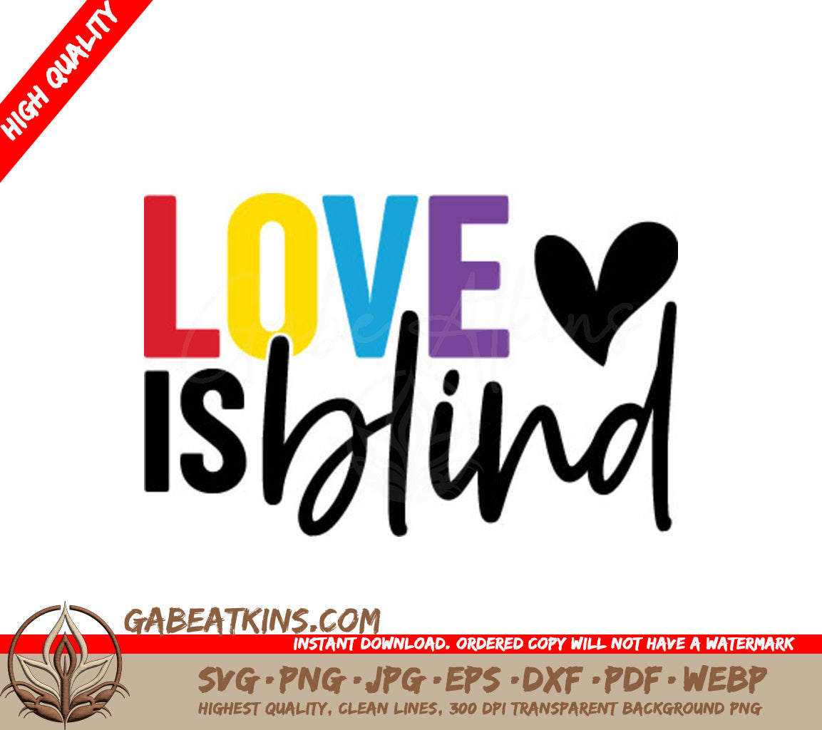Love Is Blind Heart SVG  SVG