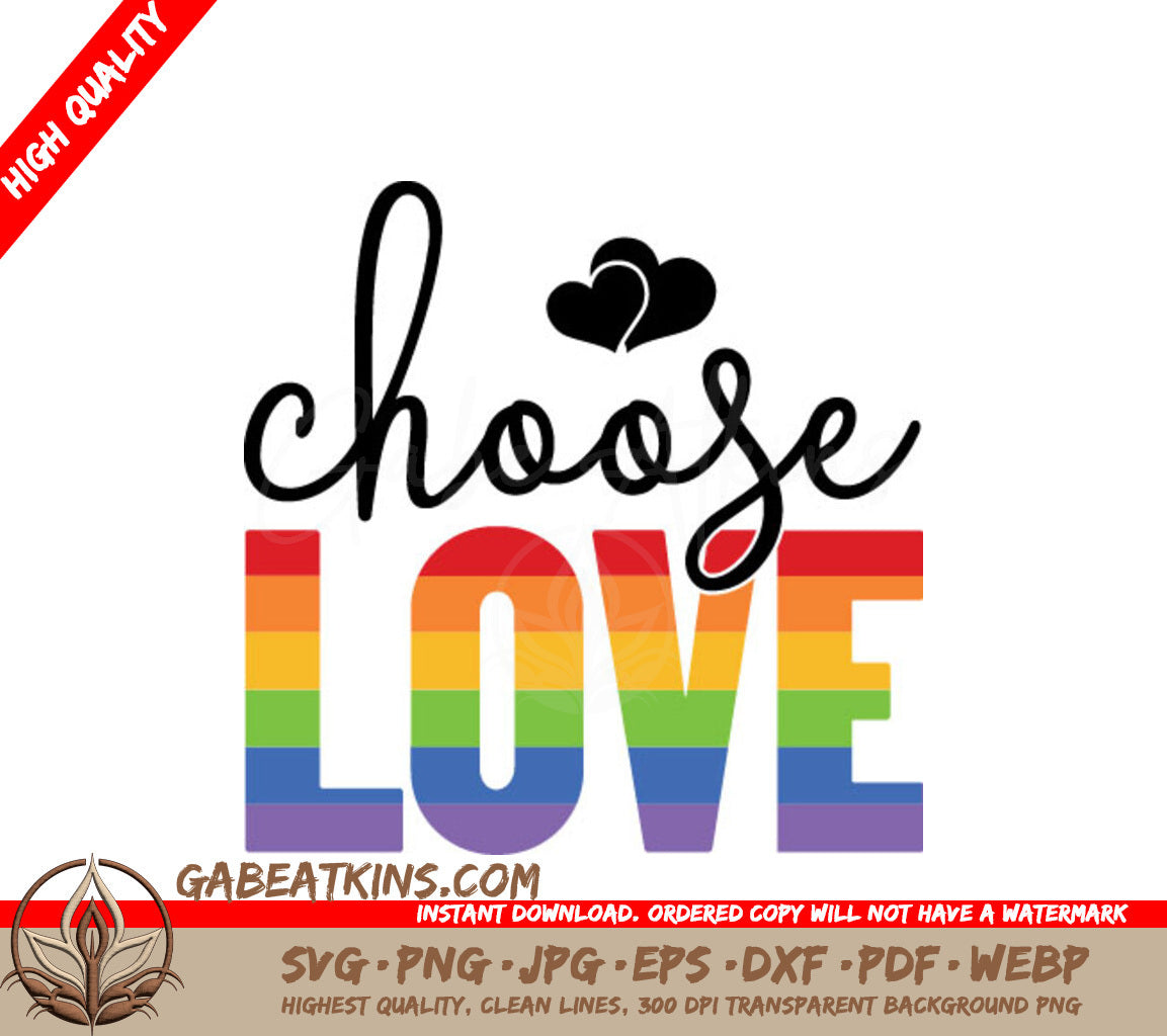 Rainbow Love SVG SVG