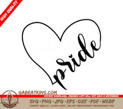 Pride Heart SVG SVG
