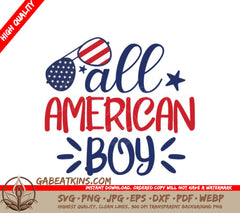 All American Boy SVG SVG