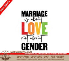 Marriage Equality Love SVG SVG