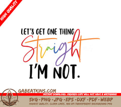Straight Talk Pride SVG SVG