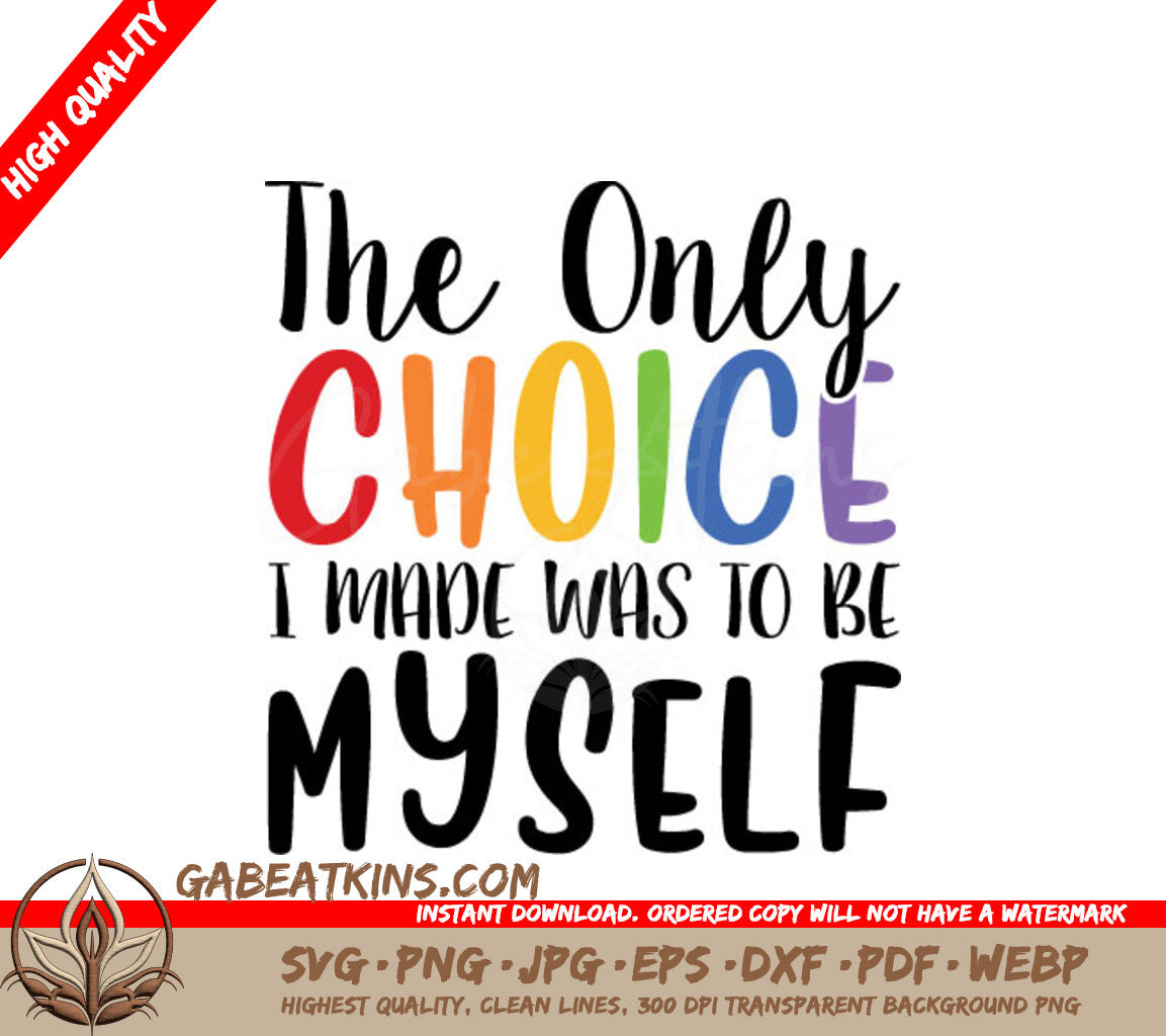 Be Yourself Pride SVG SVG