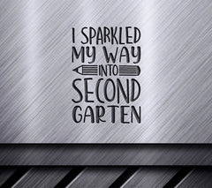 Second Grade Sparkle SVG SVG