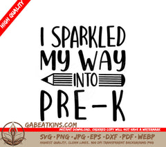 Pre-K Sparkle SVG SVG
