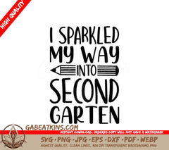 Second Grade Sparkle SVG SVG