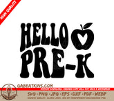 Hello Pre-K SVG SVG