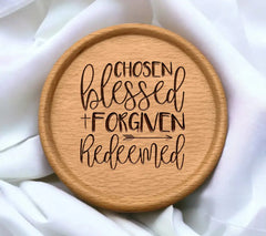 Chosen Blessed Forgiven Redeemed SVG SVG